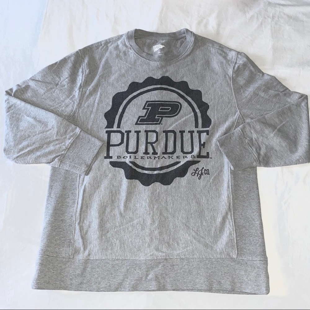Lauren James Gray Purdue Boilermakers Crewneck Sweatshirt